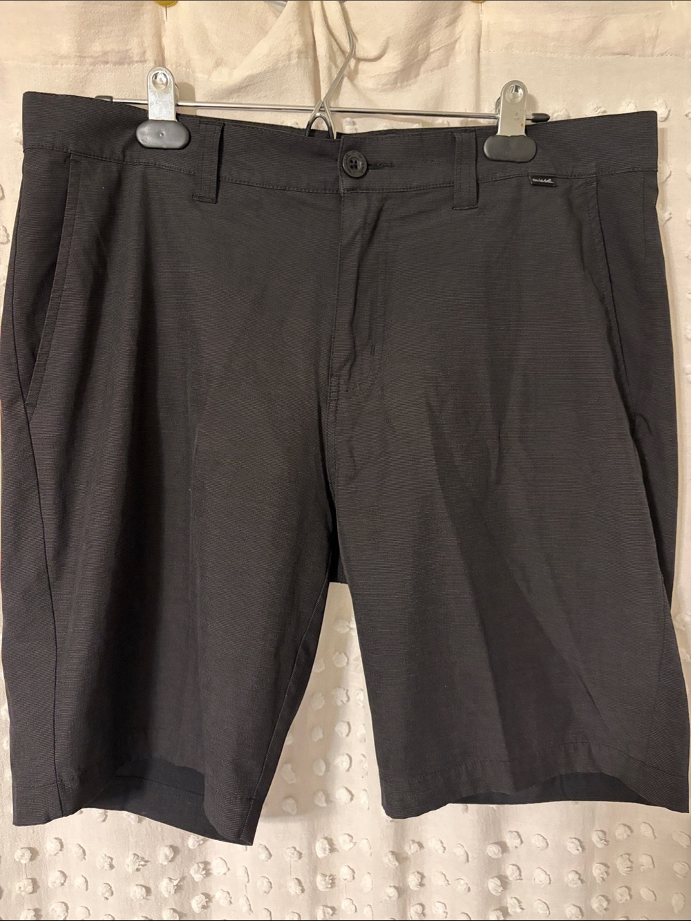 TRAVIS MATHEW Men's Flat Front Black Shorts - Size 34